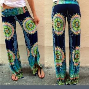 Bohemian palazzo pants
