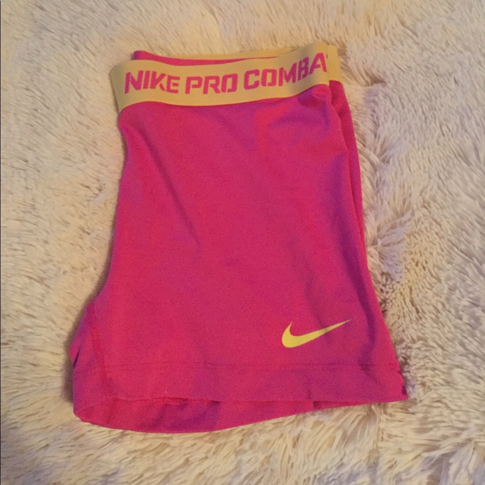 Nike Pro spandex train shorts. Size L