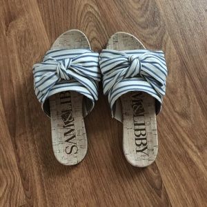 Sam & Libby Bow sandals 6 Hard to find!