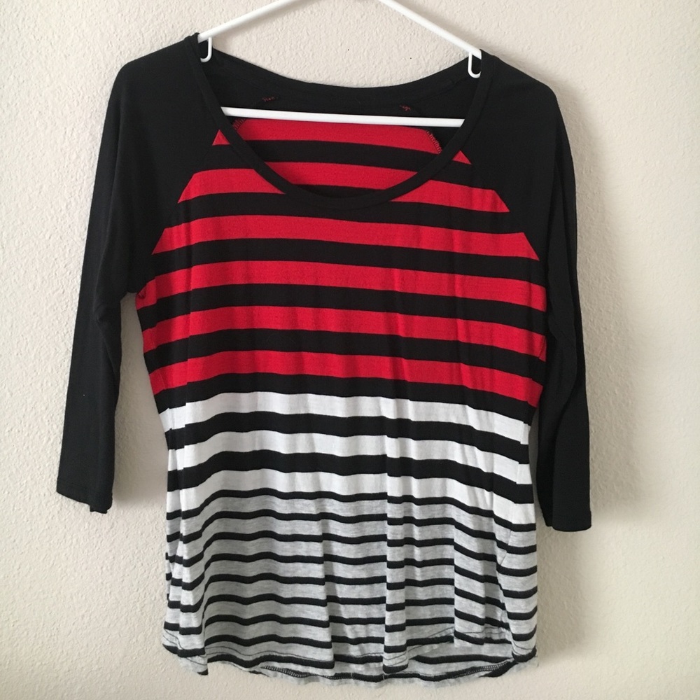 Stripped Baseball Tee
