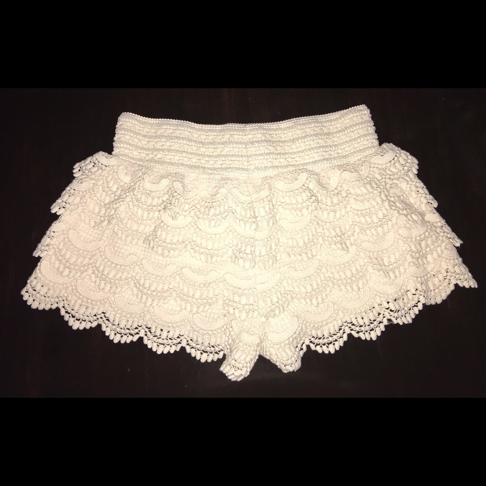 American Rag Cie Short Shorts Crochet Lace Size Sm