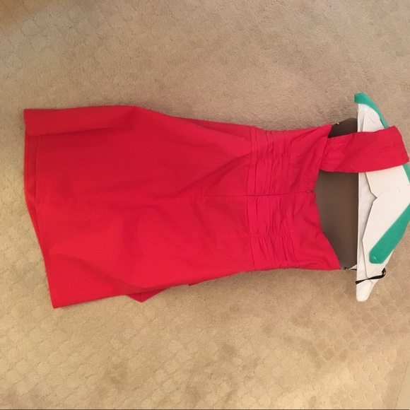 Red one shoulder dress - Picture 3 of 4