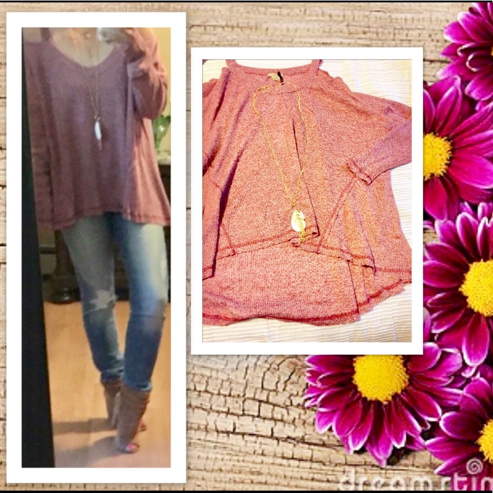 Cold shoulder "Berry" Thermal 💞SALE....