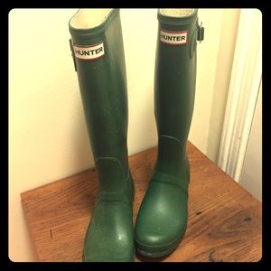 Tall Hunter rain boots
