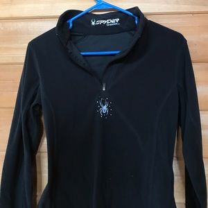 Black size M zip up Spyder pull over