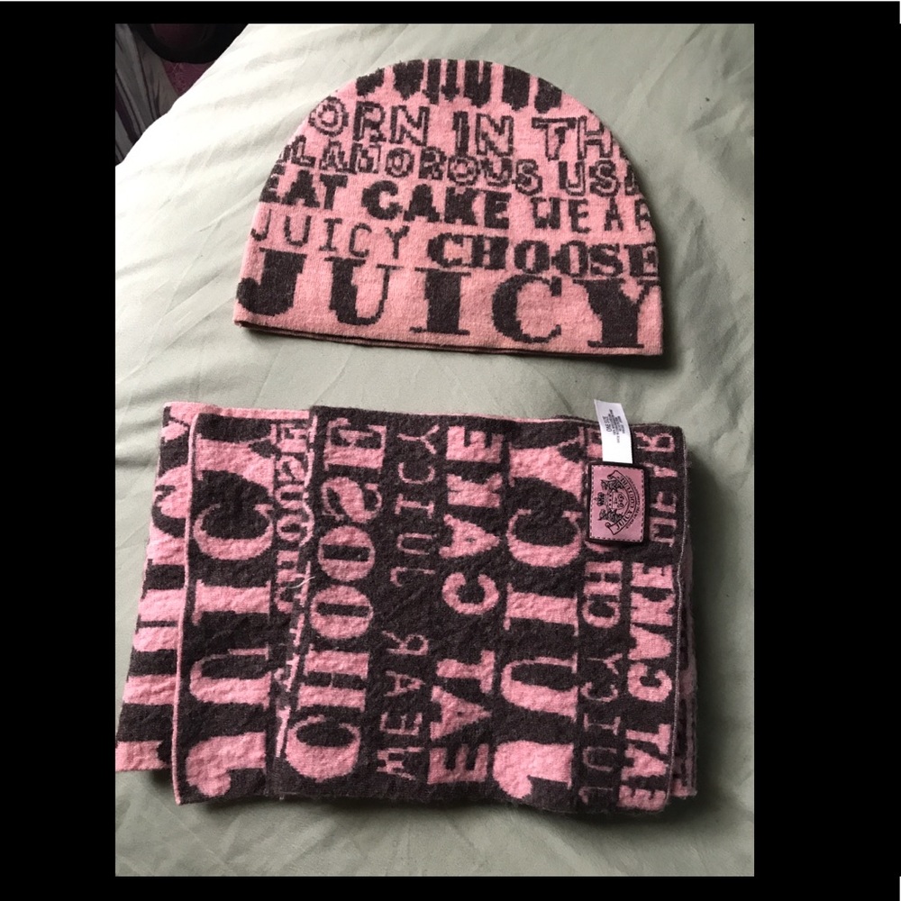 Juicy couture hat & scarf set!