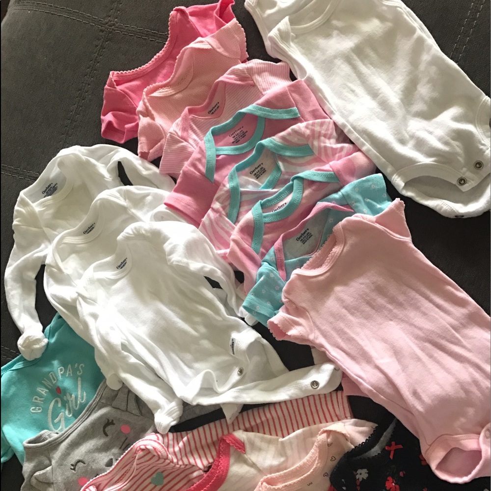 Newborn onesie lot