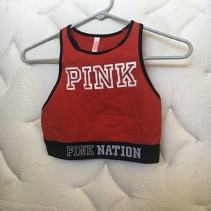 Pink Sports Bra