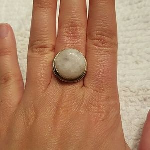 Sterling silver moonstone like ring