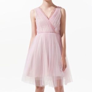 Zara pink tulle dress xs