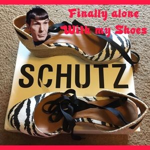 👡 EUC 👡 SCHUTZ Platform Espadrilles size 10