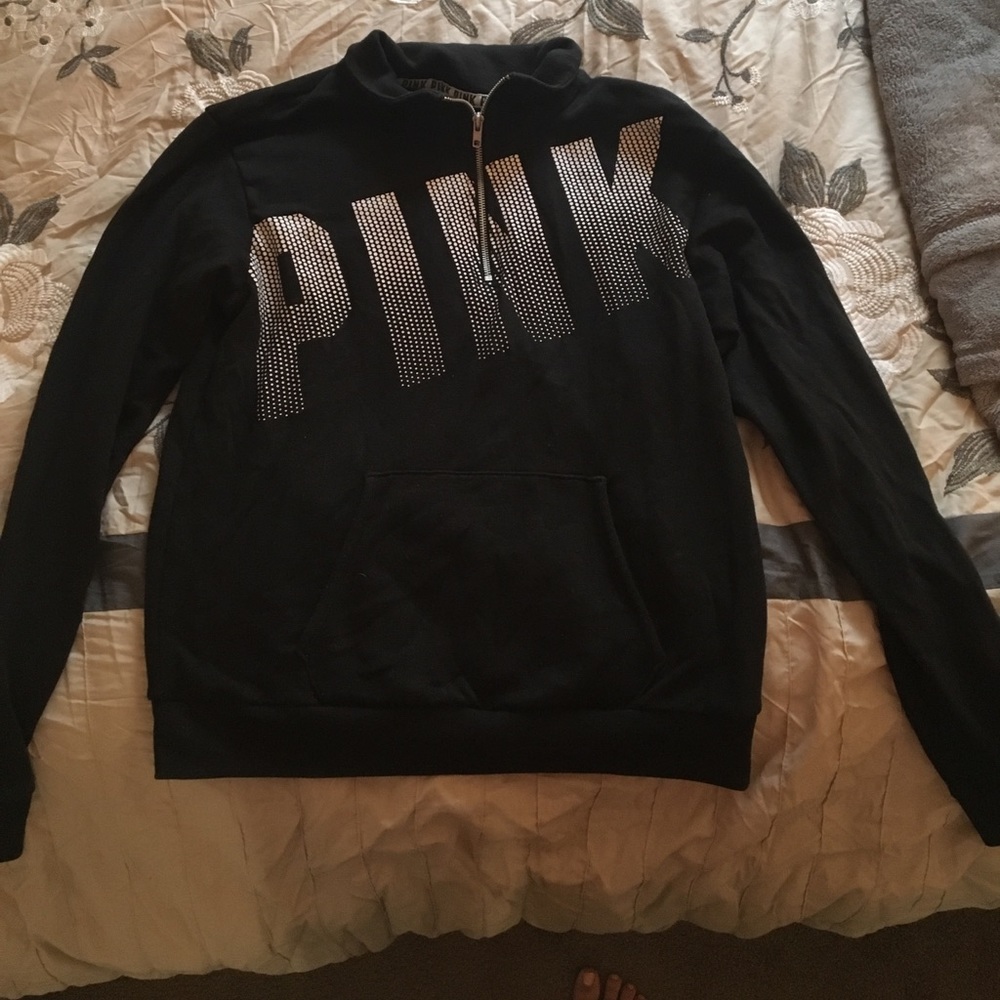 1/4 zip PINK sweatshirt