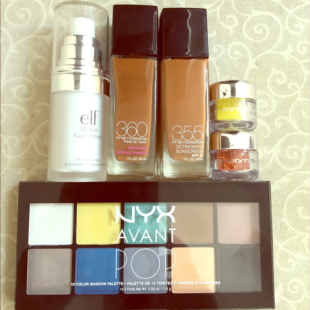 Makeup Bundle! Eyeshadow, Foundation, Face Primer