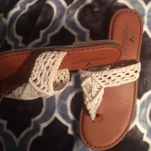 Crochet sandals