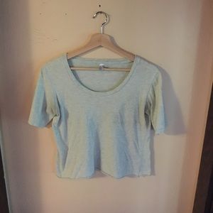 Gently worn mint cropped AA shirt