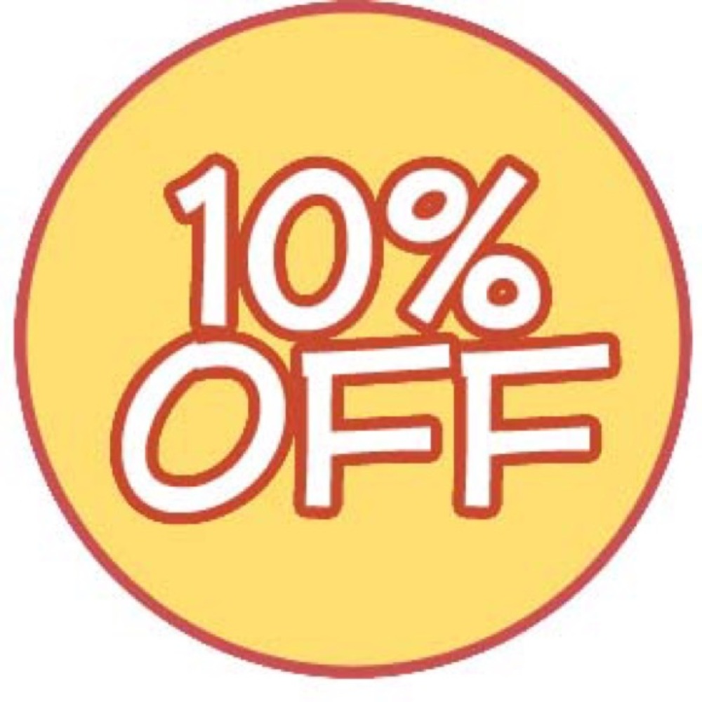 10% OFF OF EVERYTHING IN CLOSET