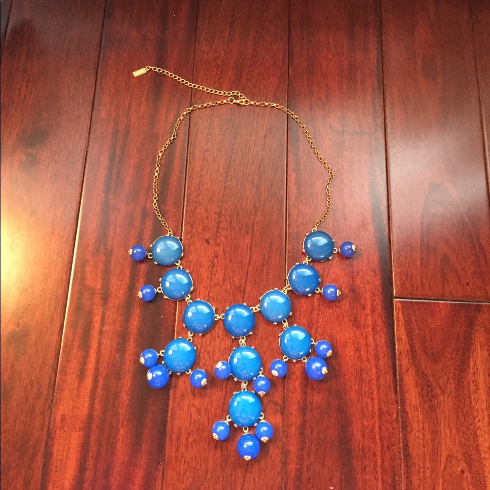 BaubleBar bubble necklace. Deep blue.