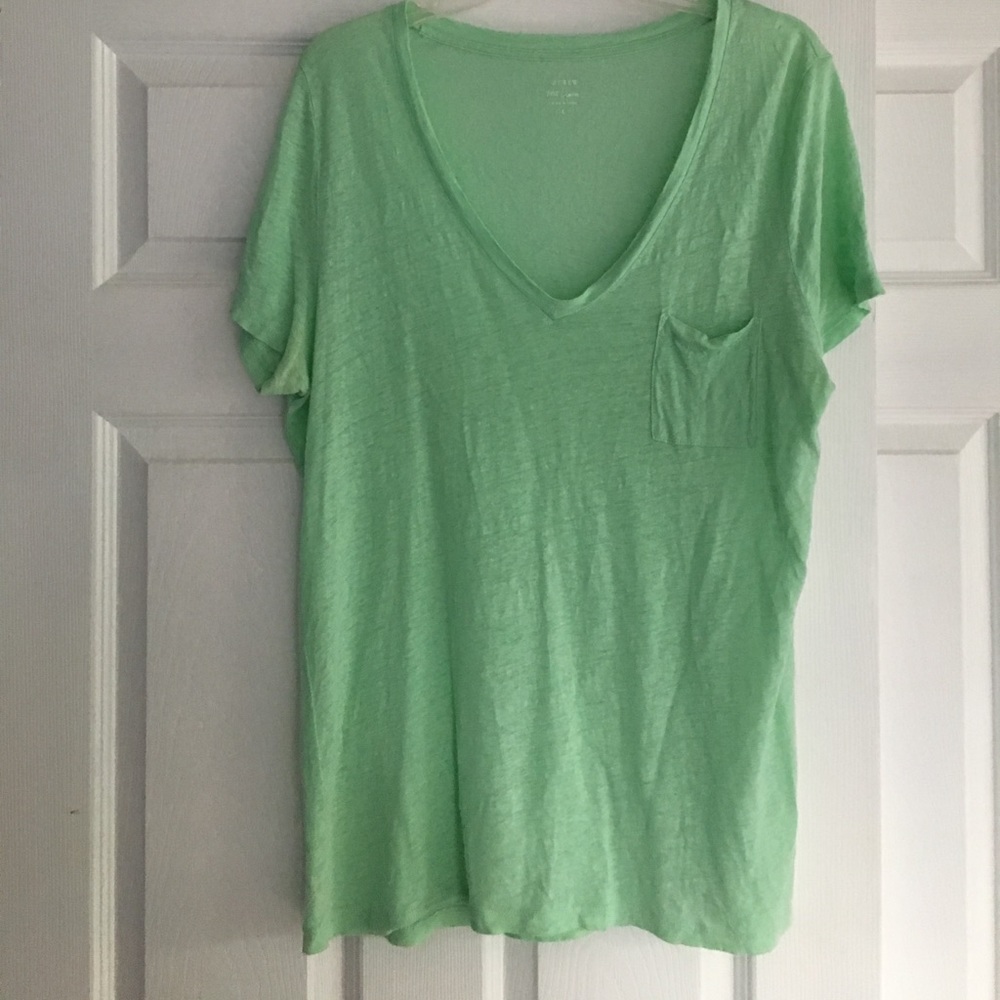 J. Crew V Neck Tee