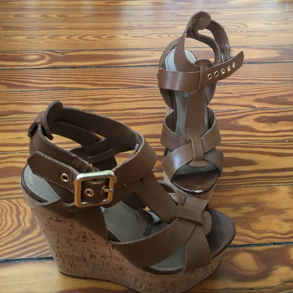 Steve Madden brown wedges