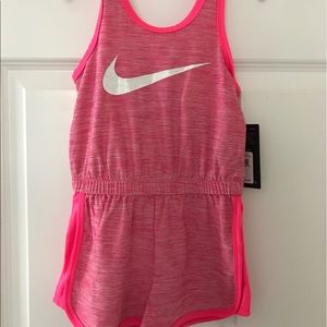 Girls Size 5 Pink Nike Dry-Fit Romper