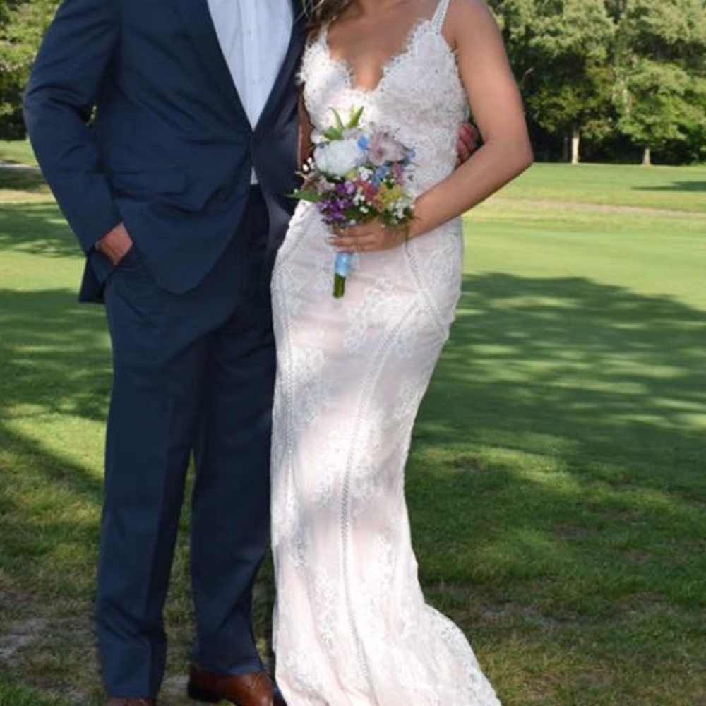 Jovani size 2 white gown/ prom dress