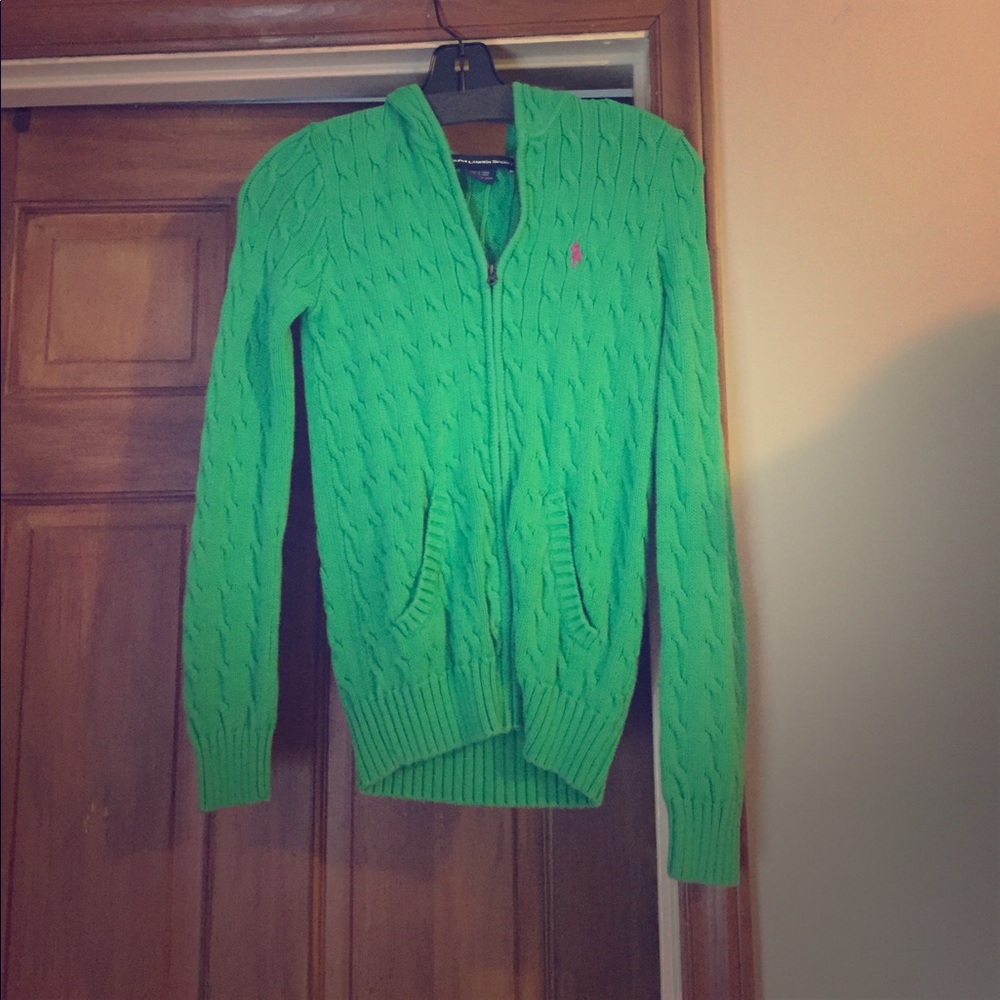 Green Ralph Lauren zip jacket