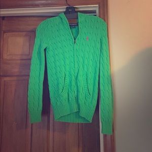 Green Ralph Lauren zip jacket