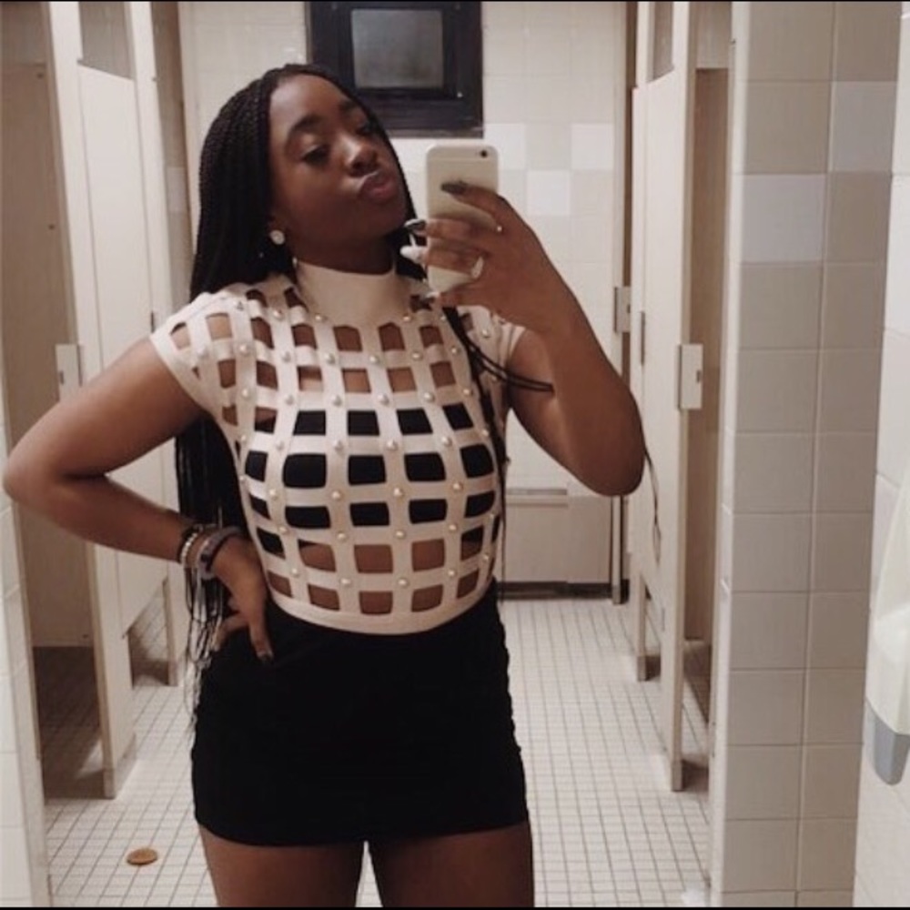 Studded Cage Bodysuit!