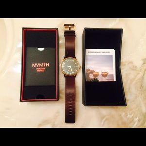 Rose Gold/Brown Leather MVMT Watch