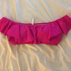 VS off the shoulder ruffle bikini top