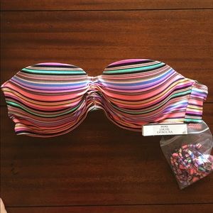 NWT Victoria's Secret Strapless Bikini Top