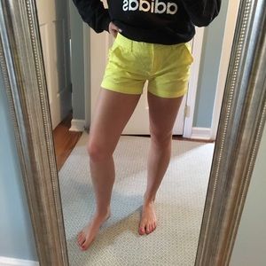 J. Crew Yellow Chino Shorts