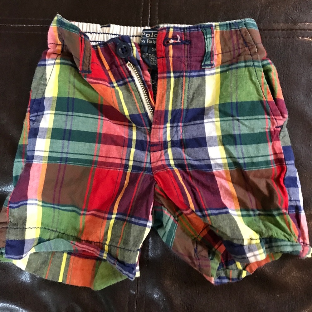Polo rainbow plaid shorts