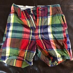 Polo rainbow plaid shorts