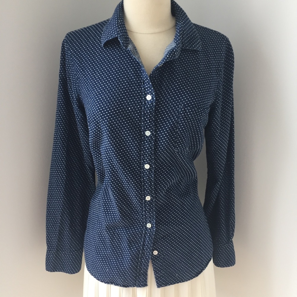 Boy shirt in embroidered polka dot