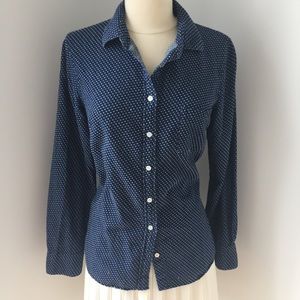Boy shirt in embroidered polka dot