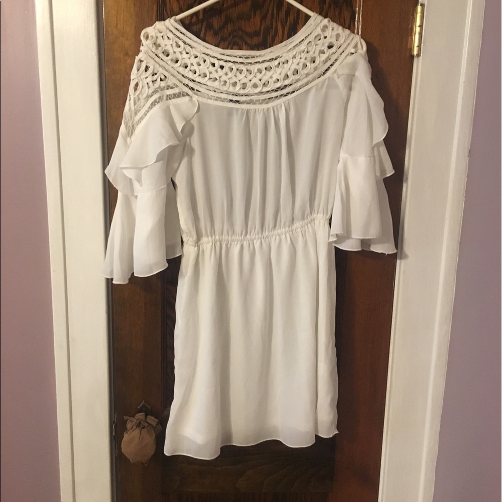 White Boho Dress