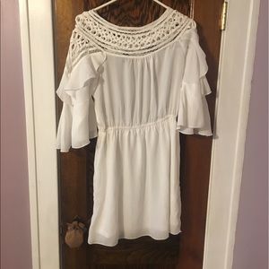 White Boho Dress