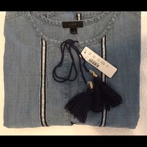 J. Crew Chambray beach cover-up