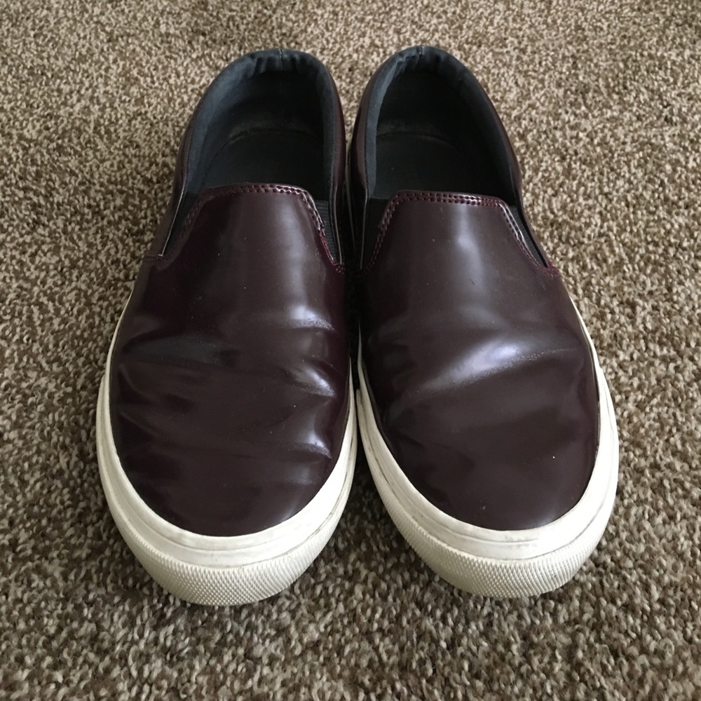 Dark purple slip-on sneaker