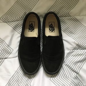black slip on vans