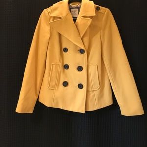 Old navy mustard pea coat