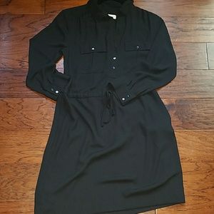 LOFT black utility dress