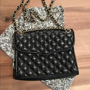 Rebecca Minkoff black quilted sidebag
