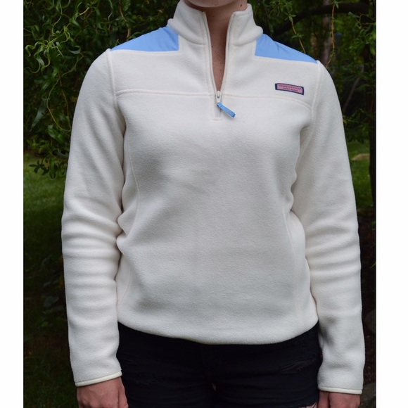 Vineyard vines white/blue fleece shep shirt - Picture 1 of 3