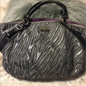Coach handbag zebra print