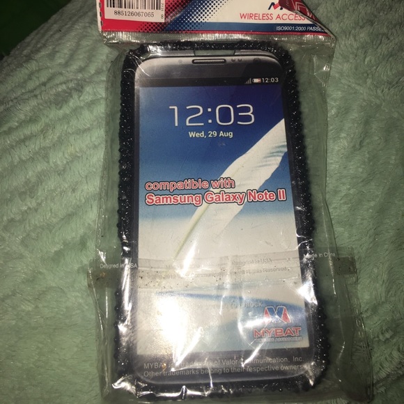 Rhinestone girly skull Case for Galaxy Note II - Picture 2 of 2