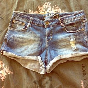 Blue jeans shorts