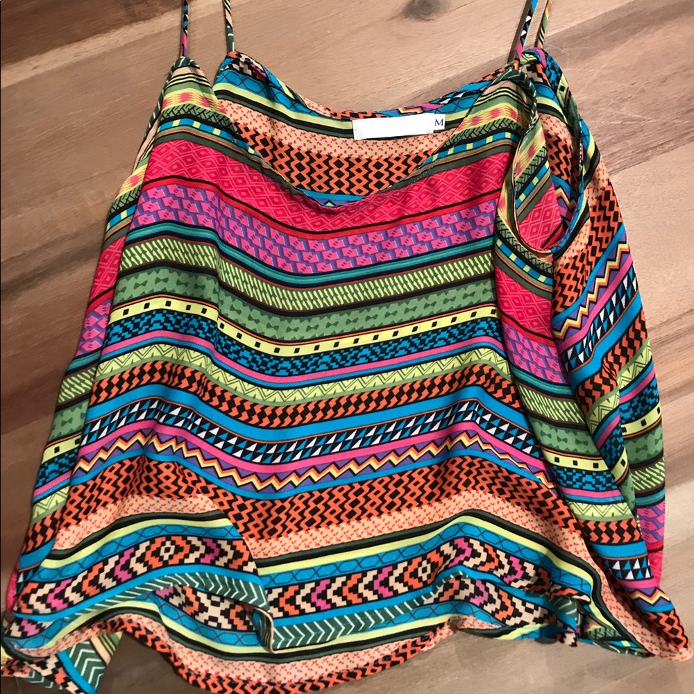 Colorful LF silk tank