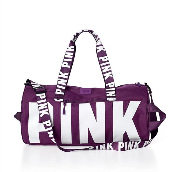 pink duffle bag victoria secret